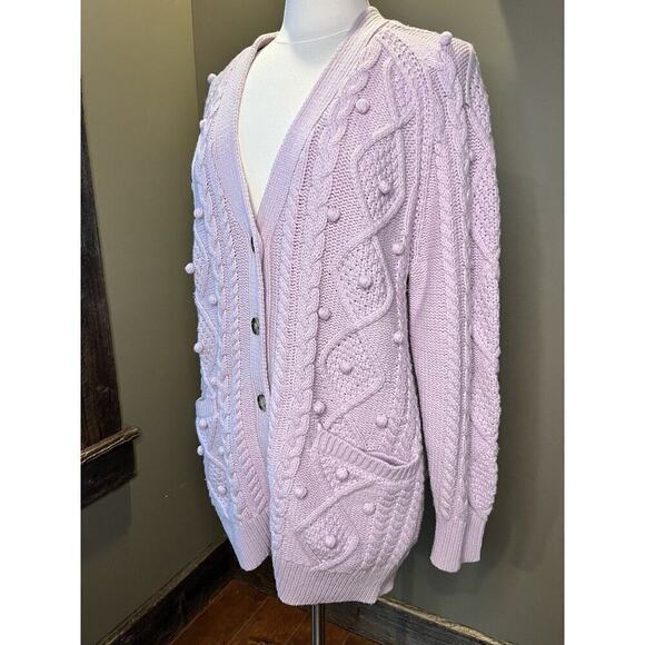 Wilfred Womens Chunky Alps Textured Cardigan Sweater Long Size M - Picture 1 of 9